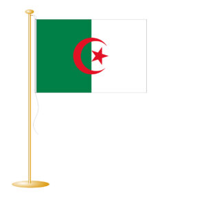 Tafelvlag Algerije afm. 10x15cm