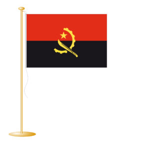 Tafelvlag Angola afm. 10x15cm