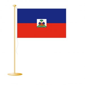 Tafelvlag Haiti afm. 10x15cm