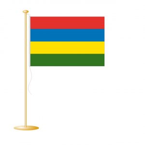 Tafelvlag Mauritius afm. 10x15cm