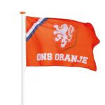 De officiële KNVB vlag Ons Oranje