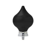 Vlaggenmastknop peer zwart witte adapter