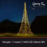 Glowing Tree 7 meter - vlaggenmast kerstverlichting