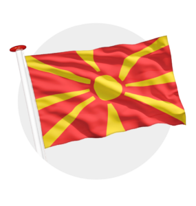 Vlag Noord-Macedonië