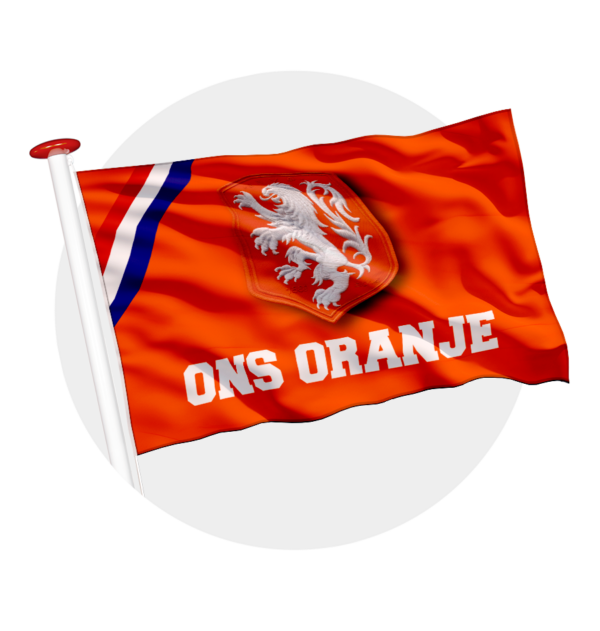 Wk vlag - EK vlag - KNVB - Ons Oranje vlag